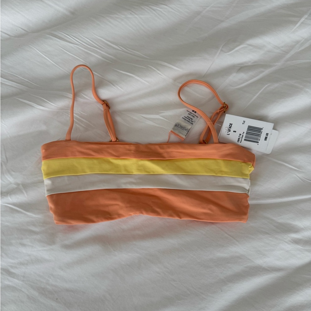 L*space rebel stripe bikini top